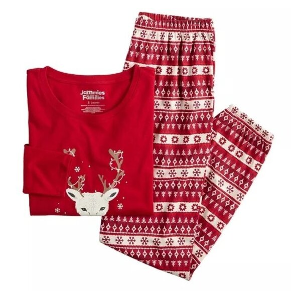 NWT Women's Jammies For Your Families Christmas Spirit Top & Pants Pajama Set - Picture 8 of 8
